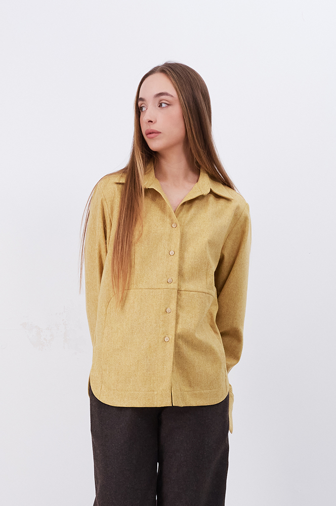 Сорочка вовна жовтий(Р 145)